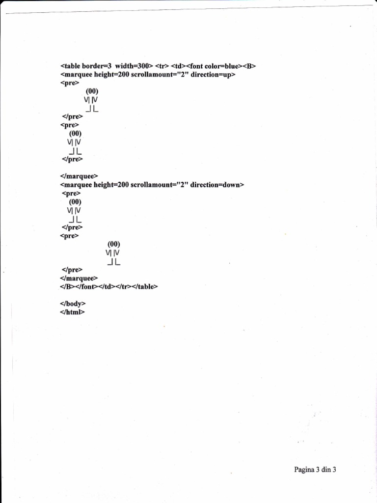 Animated Marquee HTML Example | PDF