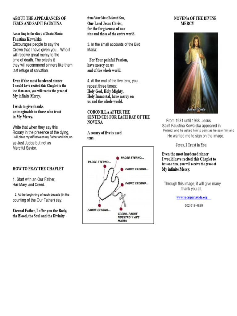 Divine Mercy Novena Guide | PDF | Christian Worship And Liturgy ...