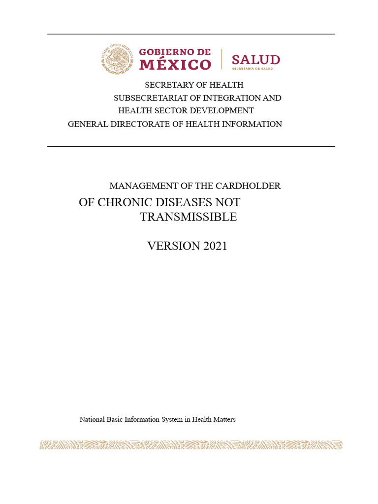 Management of Cardholder Chronic Diseases 2021 | PDF | Medical ...