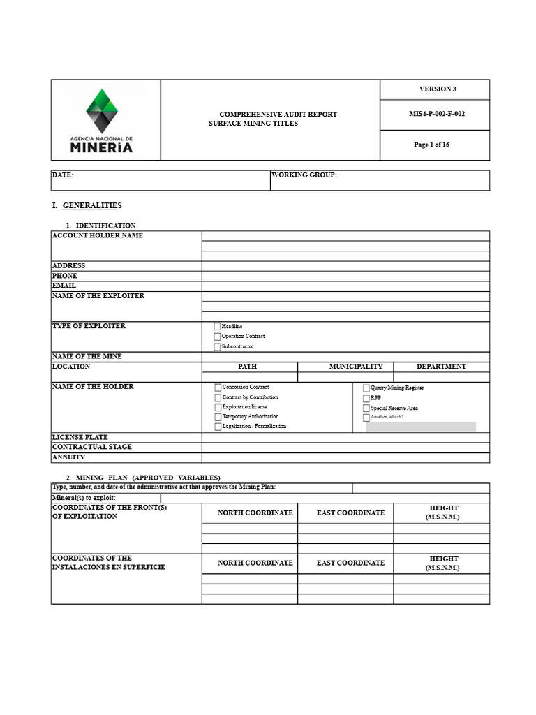 Comprehensive Audit of Surface Mining | PDF | Mining | Landfill