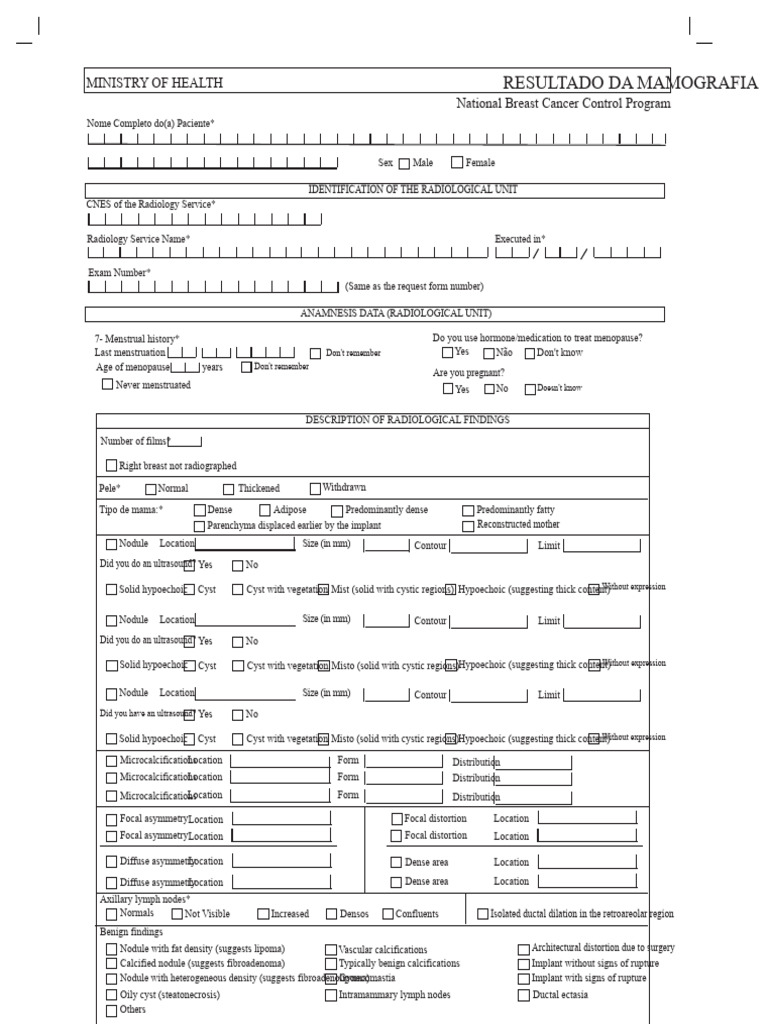 Mammography Results and Recommendations | PDF | Mammography | Breast Cancer
