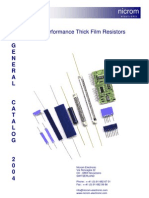 Nicrom: High Performance Thick Film Resistors