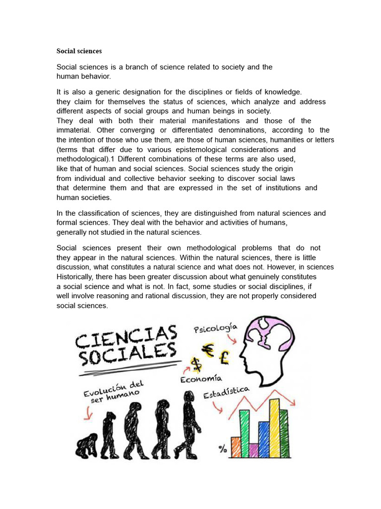 Overview of Social Sciences and Disciplines | PDF | Social Sciences ...