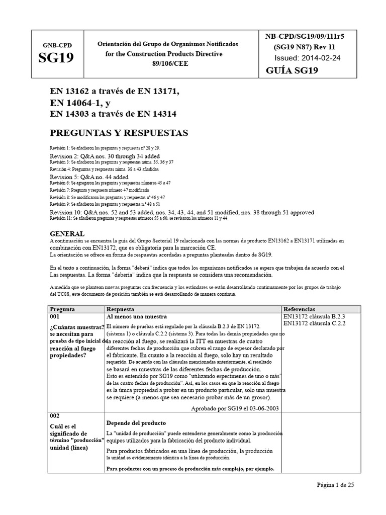 SG19 N111 Rev11 Preguntas y Respuestas | PDF | Pascal (Unidad ...