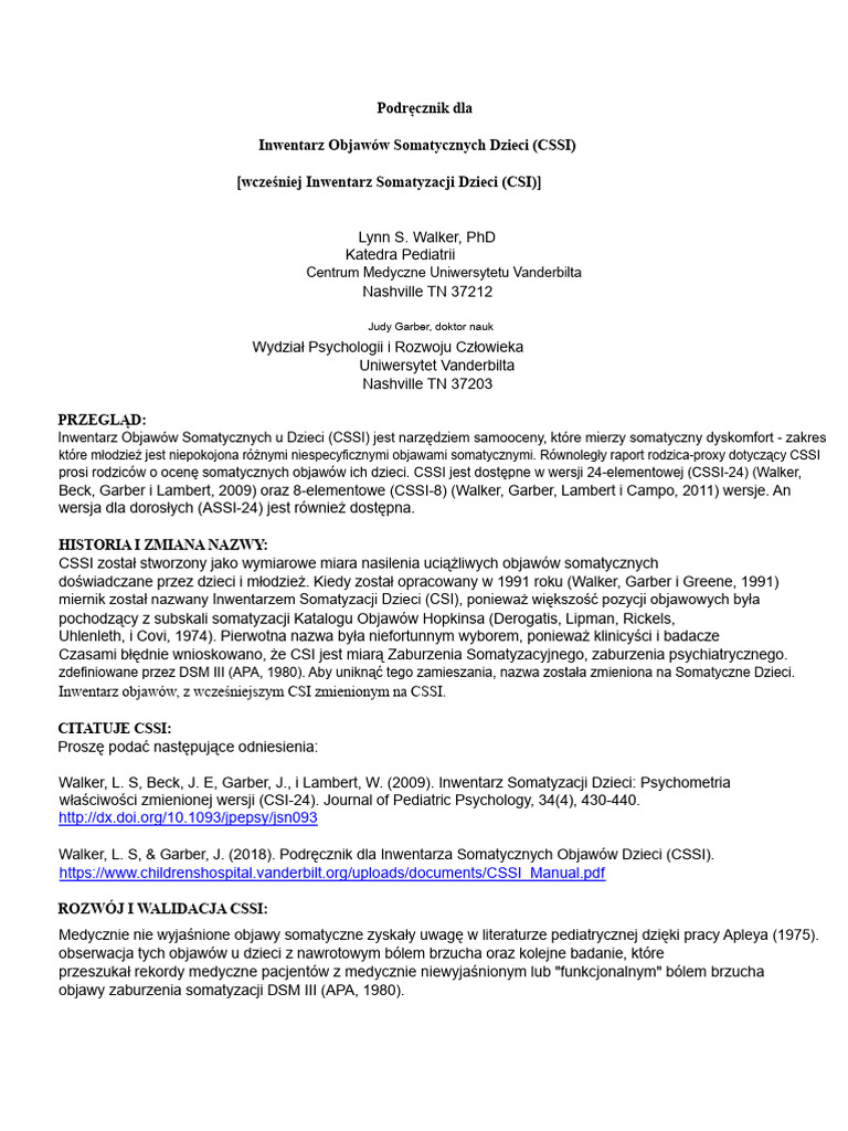 CSSI | PDF