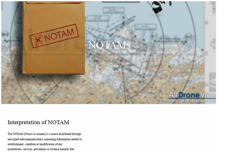 NOTAM Interpretation | PDF