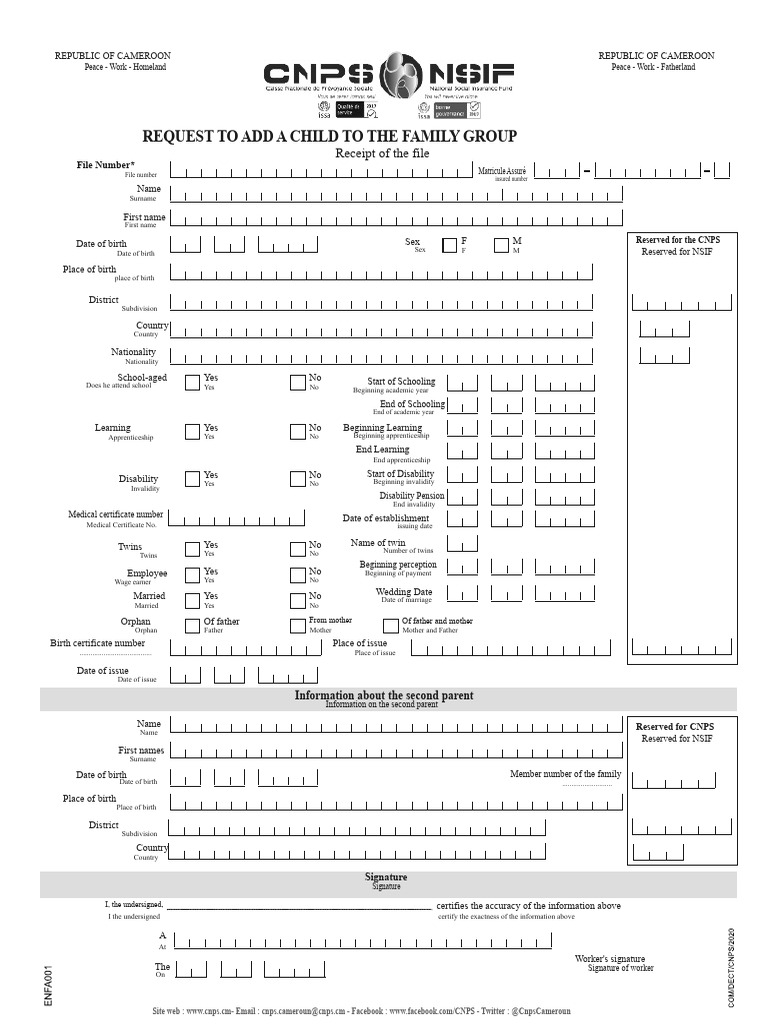 Request Add Child | PDF | Social Policy