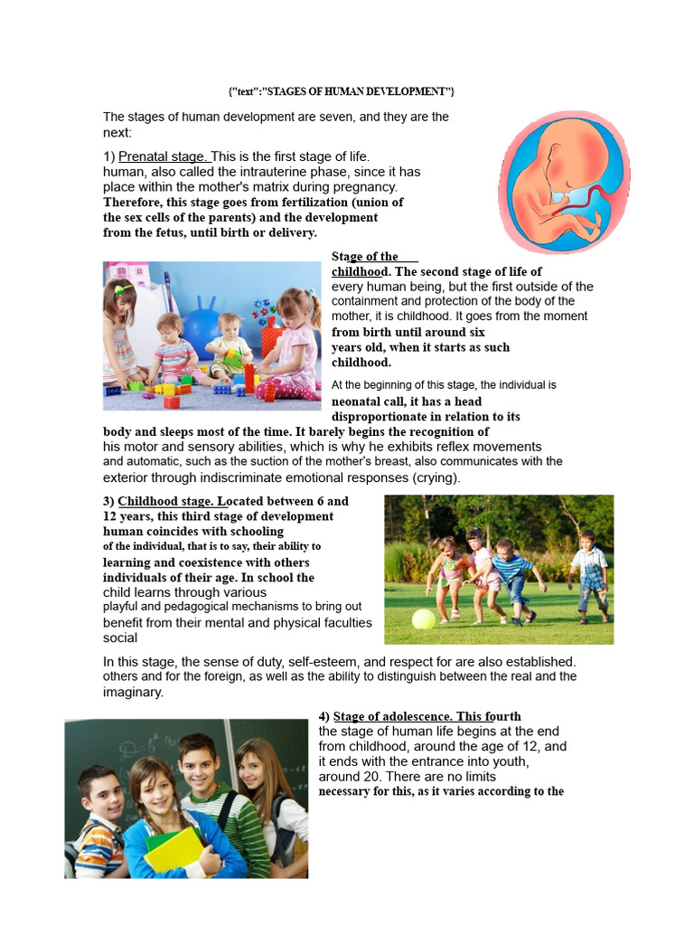 Stages of Human Development | PDF | Adolescence | Adults