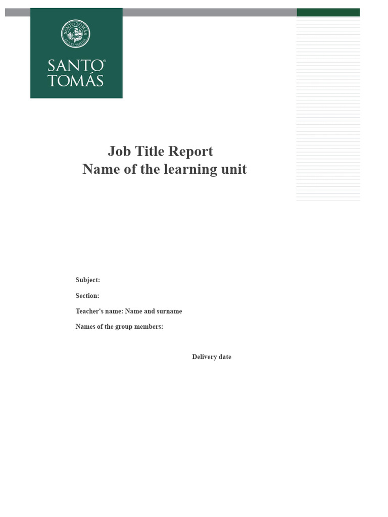 Job Title Report Guidelines | PDF | Apa Style | Written Communication