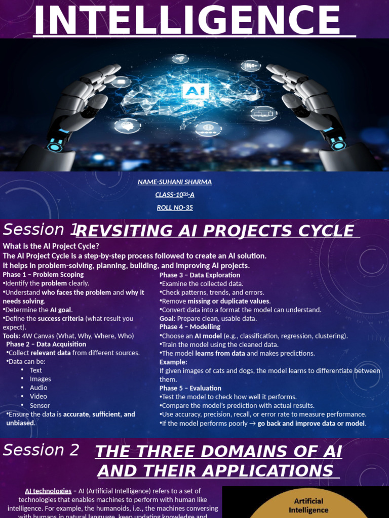 AI Project Cycle and Ethical Frameworks | PDF | Artificial Intelligence ...