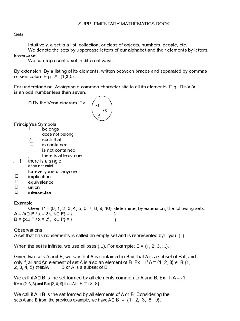 Understanding Sets and Functions in Mathematics | PDF | Set ...
