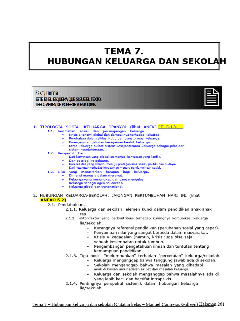 Kolaborasi Keluarga dan Sekolah untuk Pendidikan | PDF