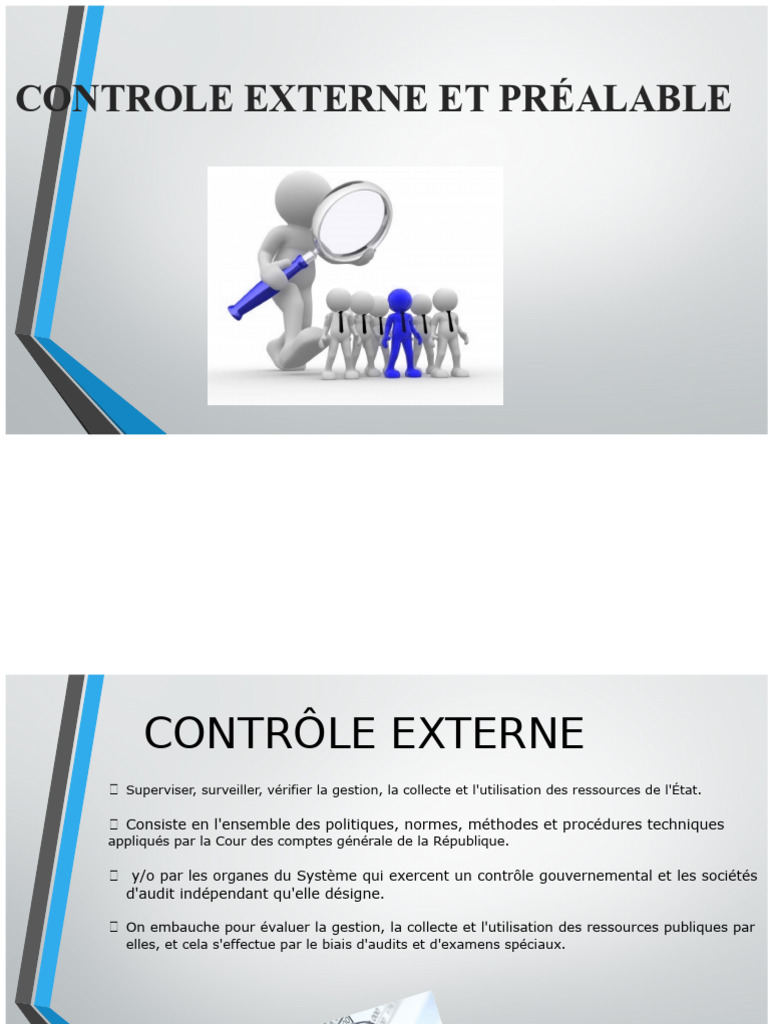 Contrôle externe et préalable des ressources publiques | PDF ...