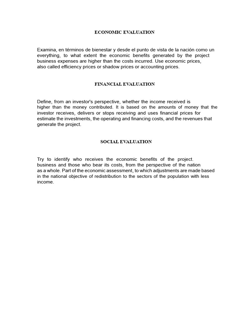 Economic and Financial Project Evaluation | PDF | Cost Of Capital | Net ...