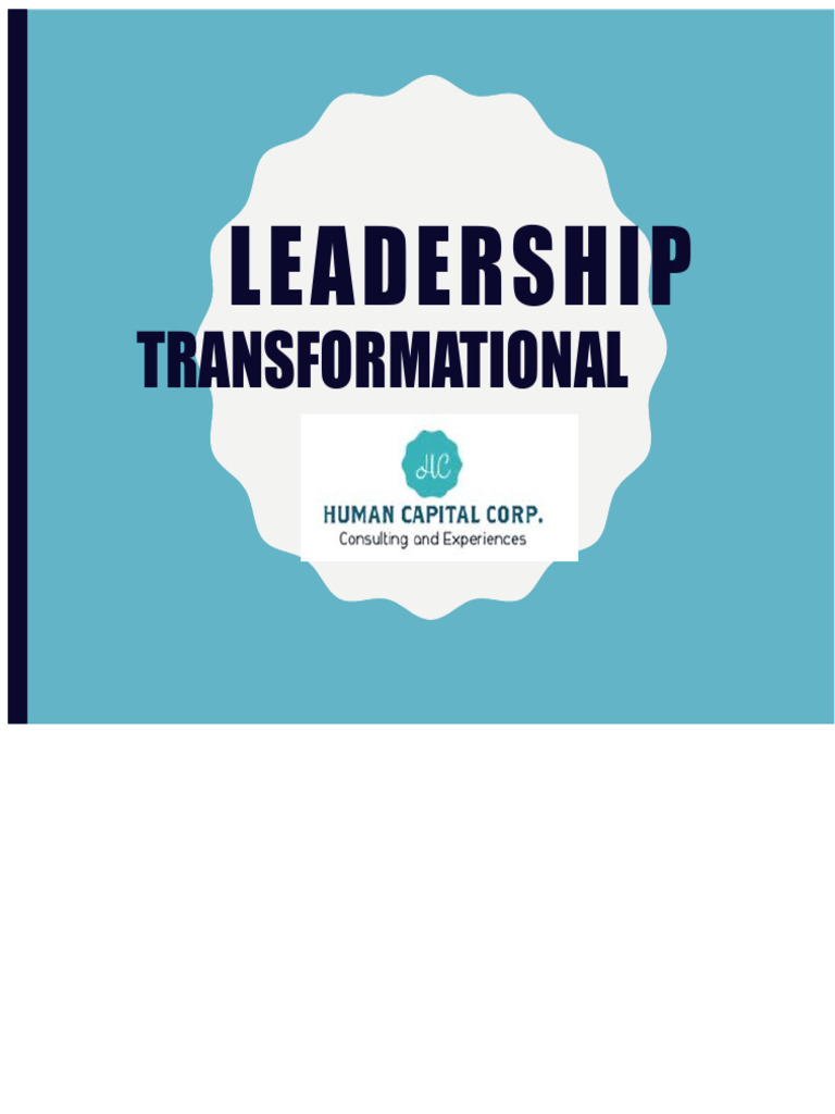 Transformational Leadership Explained | PDF | Leadership | Motivational