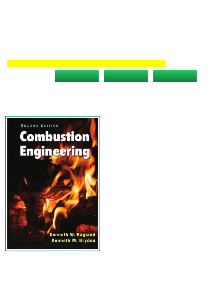 Combustion Engineering 2nd Edition by Kenneth W. Ragland Full Digital ...