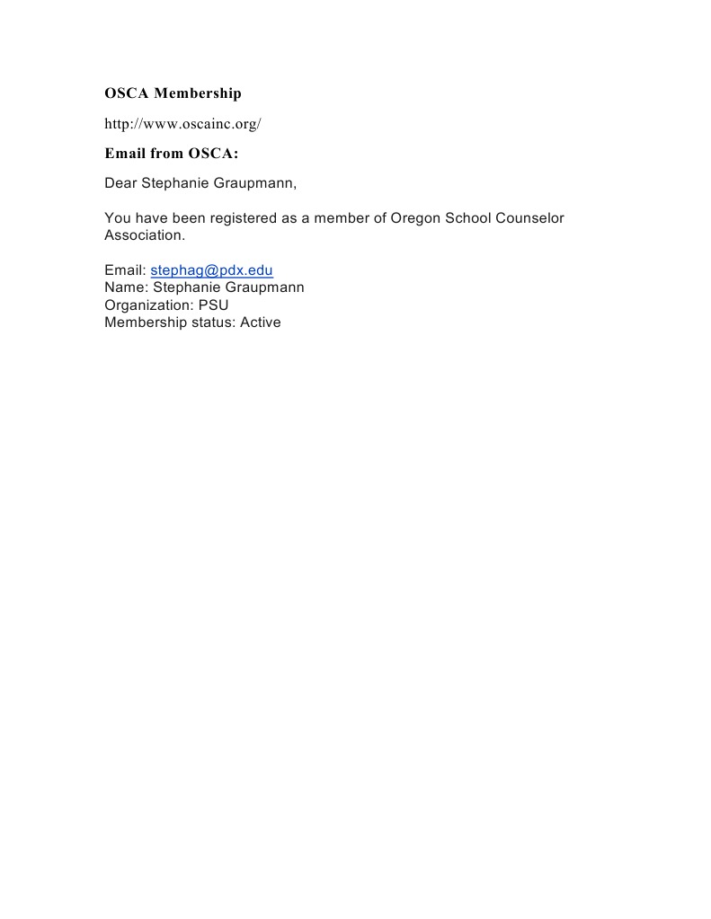 OSCA Membership Confirmation | PDF | Wellness