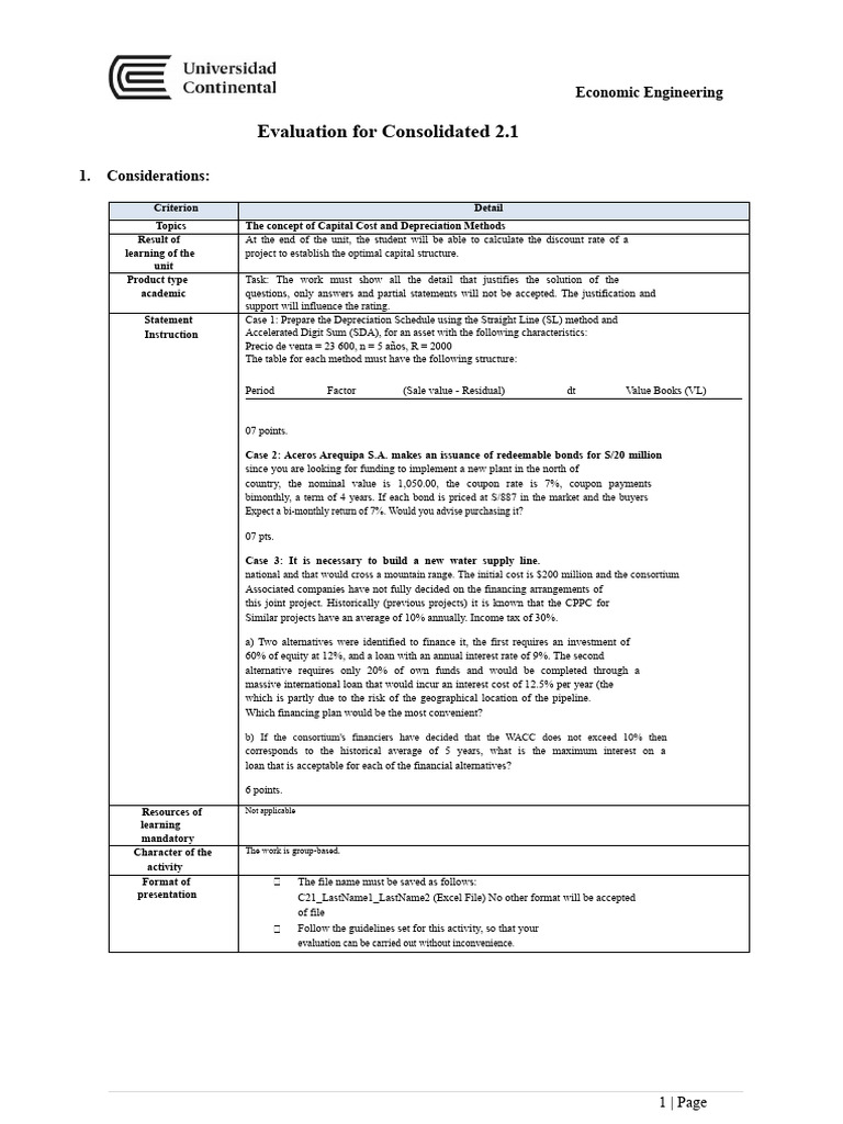 Economic Engineering Evaluation Guide | PDF | Bonds (Finance ...