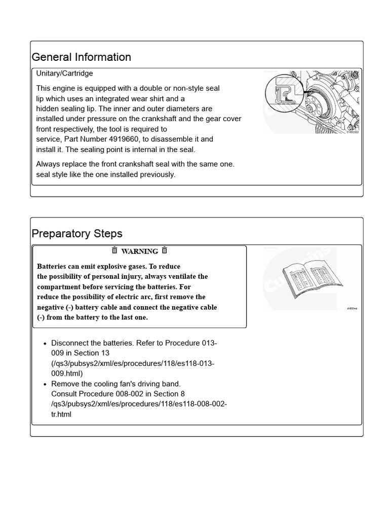 Crankshaft Seal Replacement Guide | PDF | Screw | Nut (Hardware)