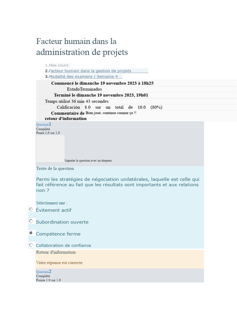Facteur humain en gestion de projets | PDF | Sciences comportementales ...