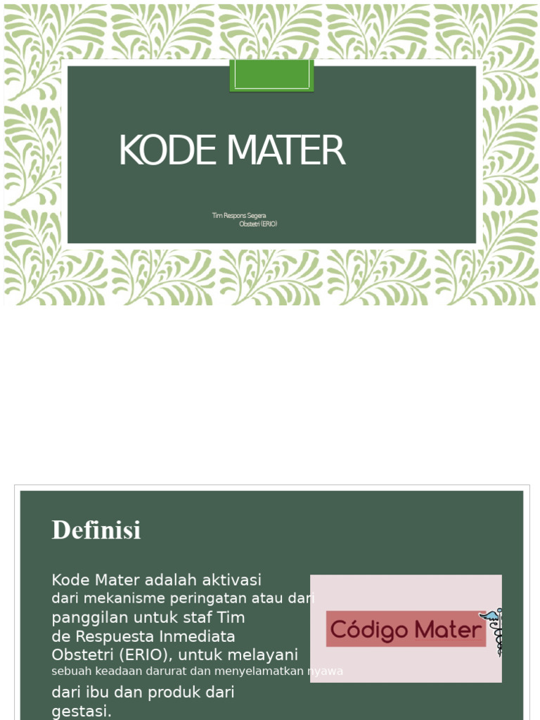 Kode Mater | PDF