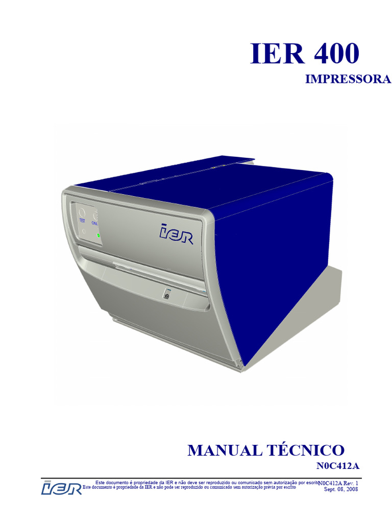 Manual Técnico da Impressora IER 400 | PDF | Endereço de IP | Internet
