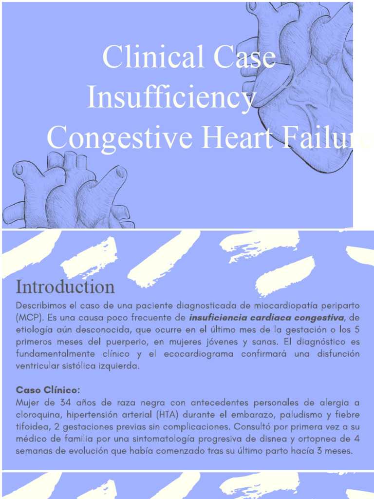 Clinical Case Congestive Heart Failure | PDF