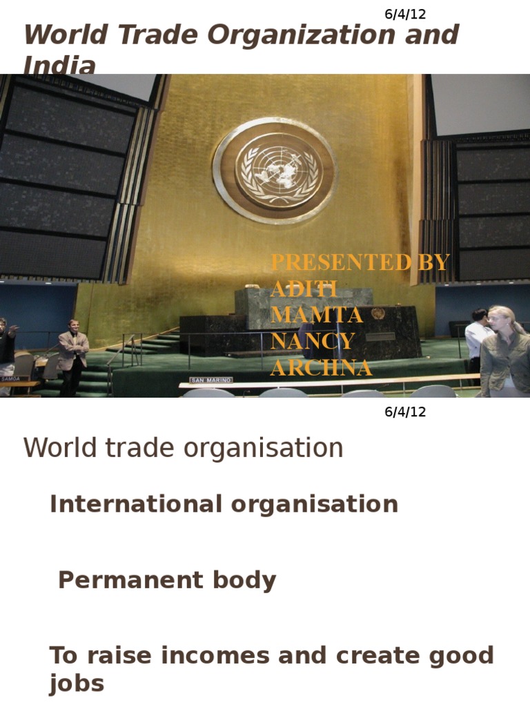 WTO's Impact on India: Overview and Benefits | PDF | World Trade ...