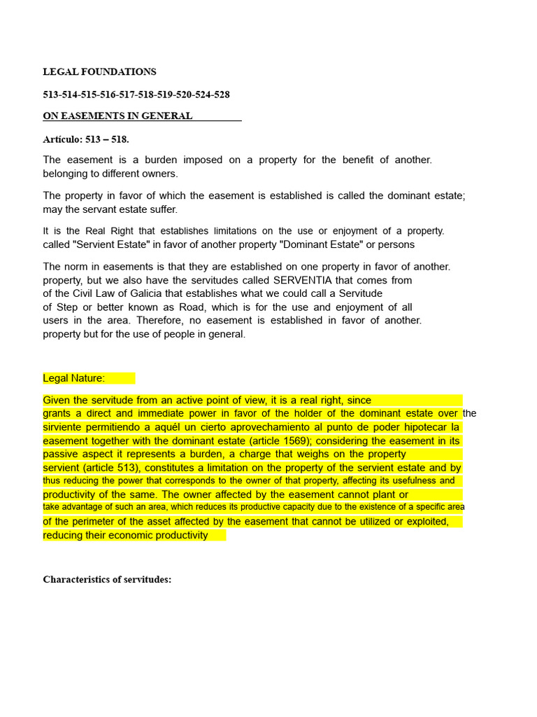 Understanding Easements and Servitudes | PDF | Easement | Real Property Law