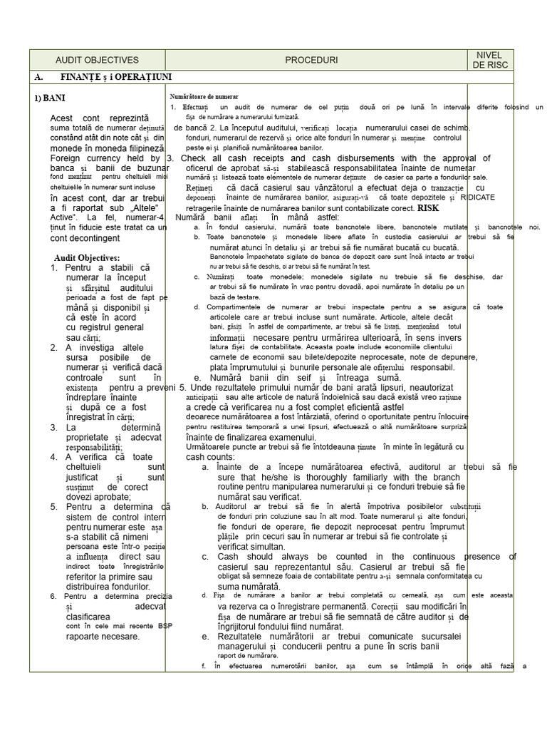 Procedura de Numerar | PDF