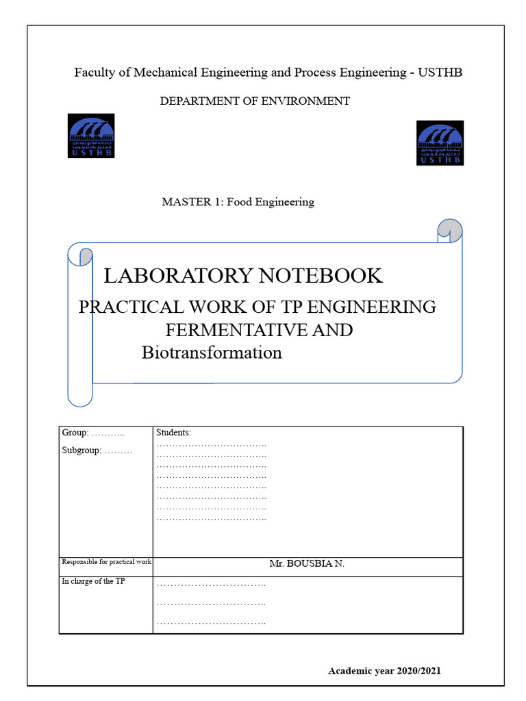 Lab Notebook | PDF