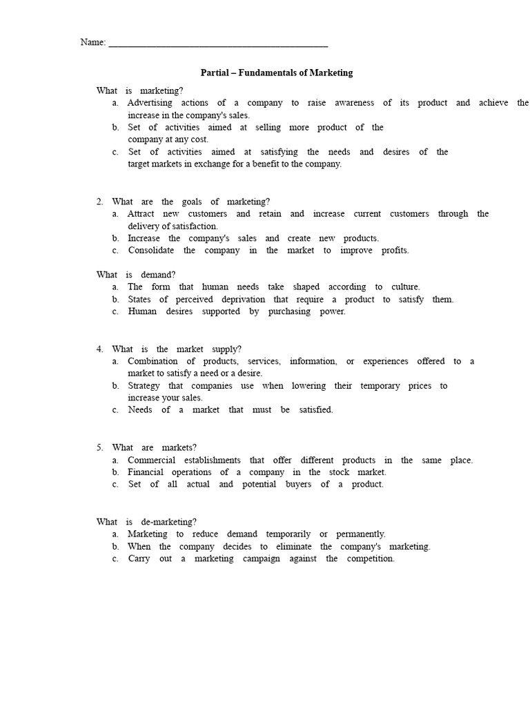 Marketing Fundamentals Explained | PDF | Marketing | Market Segmentation