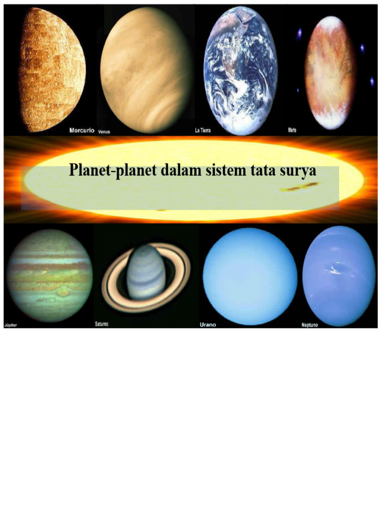 Planet-Planet dalam Tata Surya: Penjelasan Lengkap | PDF