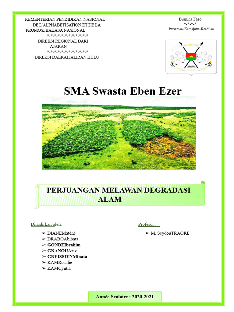 Perjuangan Melawan Degradasi Alam di Burkina Faso | PDF