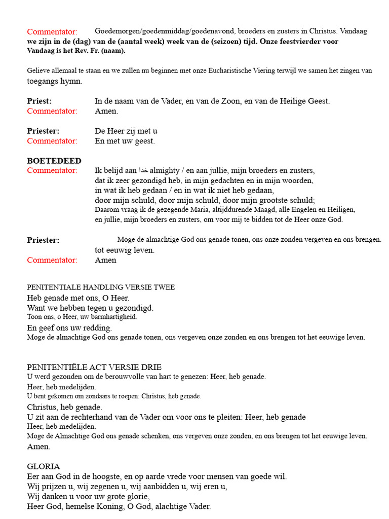 Commentator Script | PDF