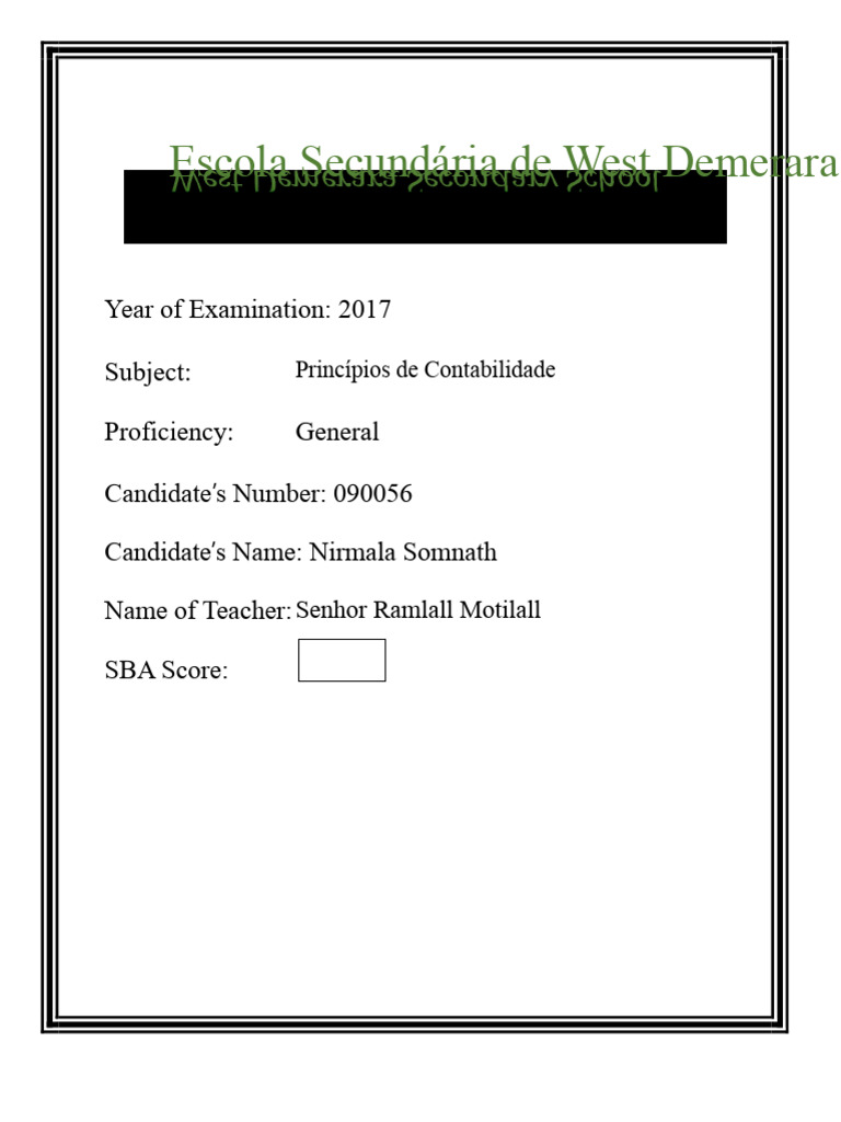 POA SBA.docx | PDF | Contabilidade | Business