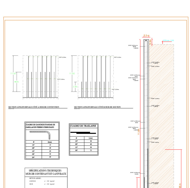 Spécifications Techniques des Mur de Contention | PDF | Ingénierie des ...