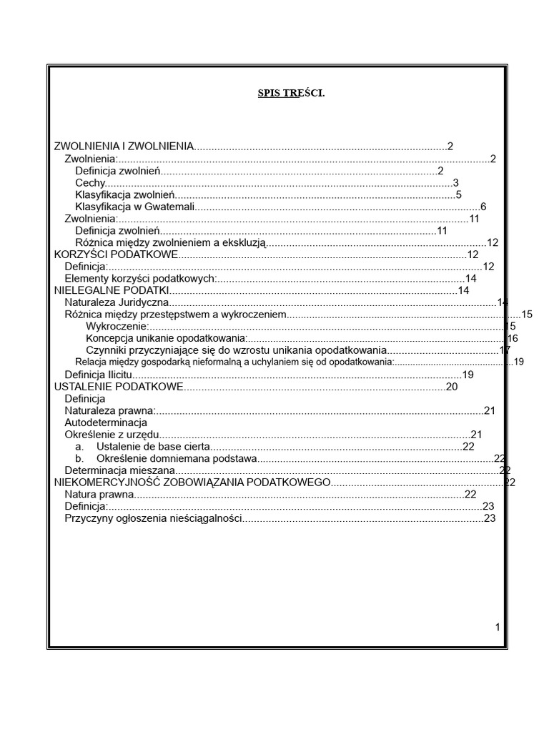 Zwolnienia I Ulgi Podatkowe | PDF