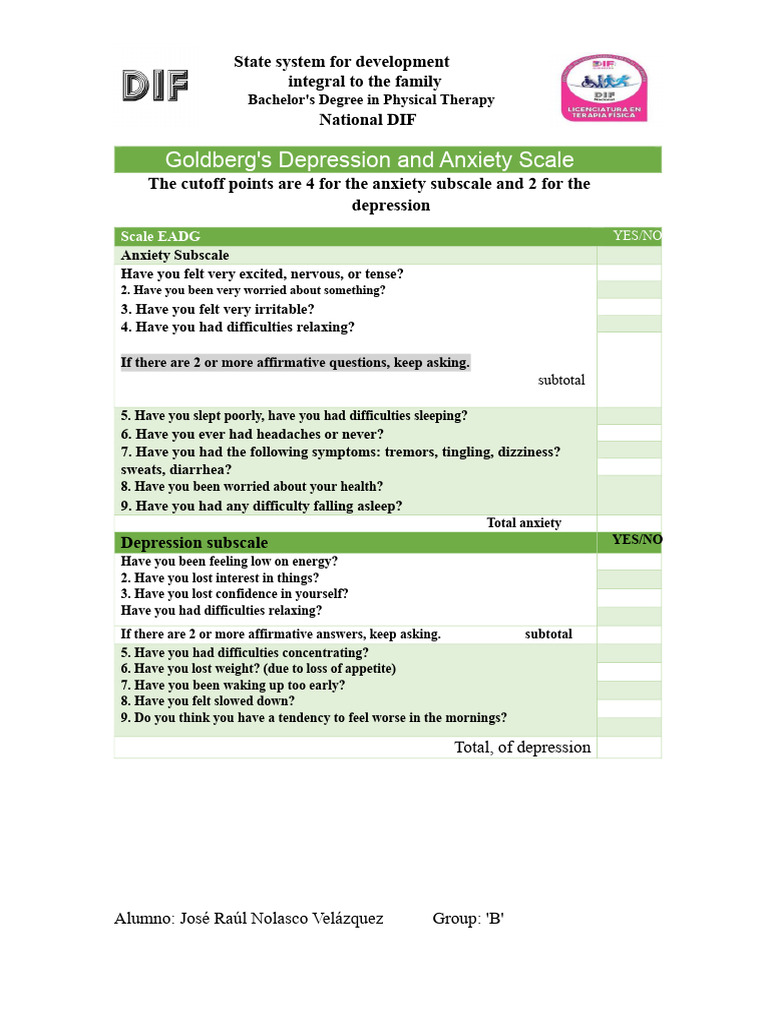 Goldberg Scale PDF | PDF