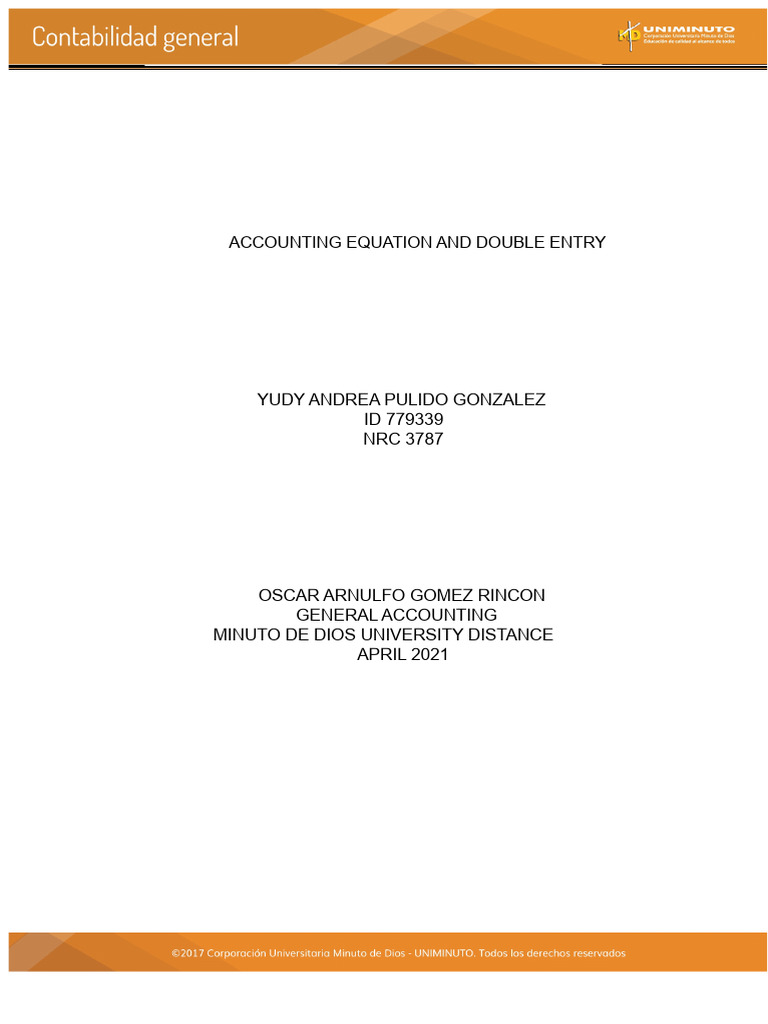 Activity 6 - Accounting Equation and Double Entry | PDF | Banks | Debt
