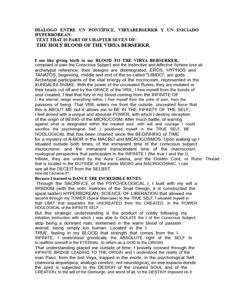 Hyperborean Wisdom and Self-Discovery | PDF