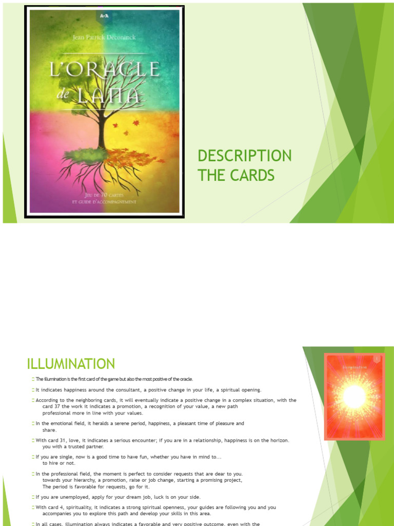 Oracle Card Interpretations Guide | PDF | Jealousy | Envy