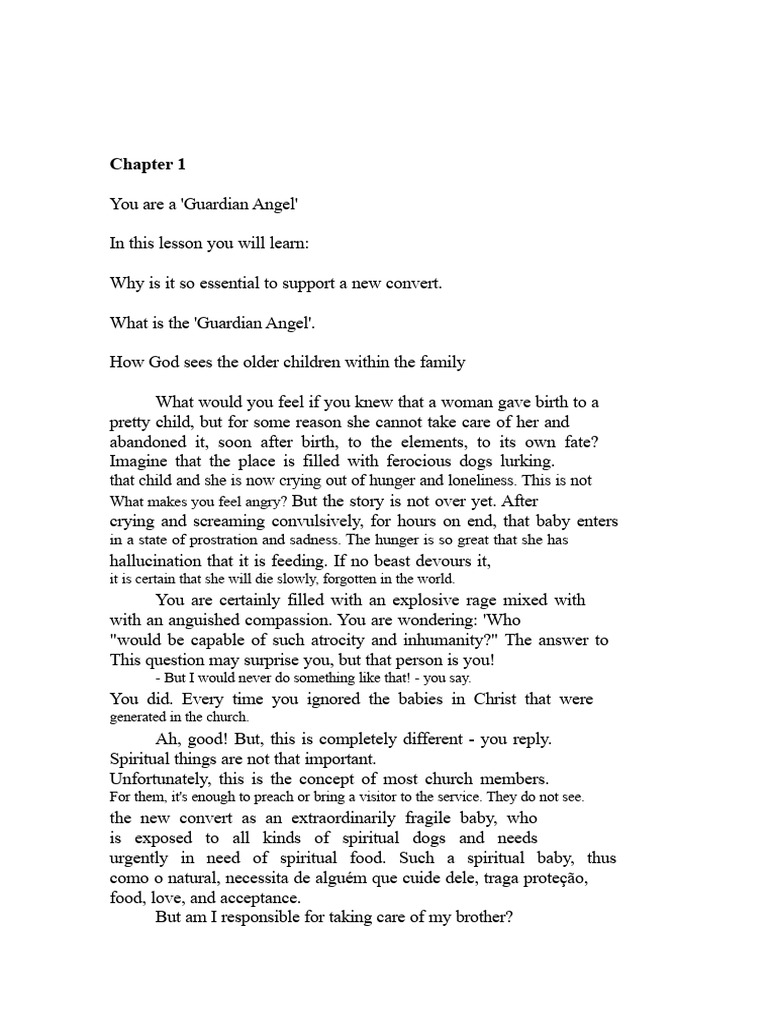 Role of a Guardian Angel in Faith | PDF | Disciple (Christianity) | Prayer