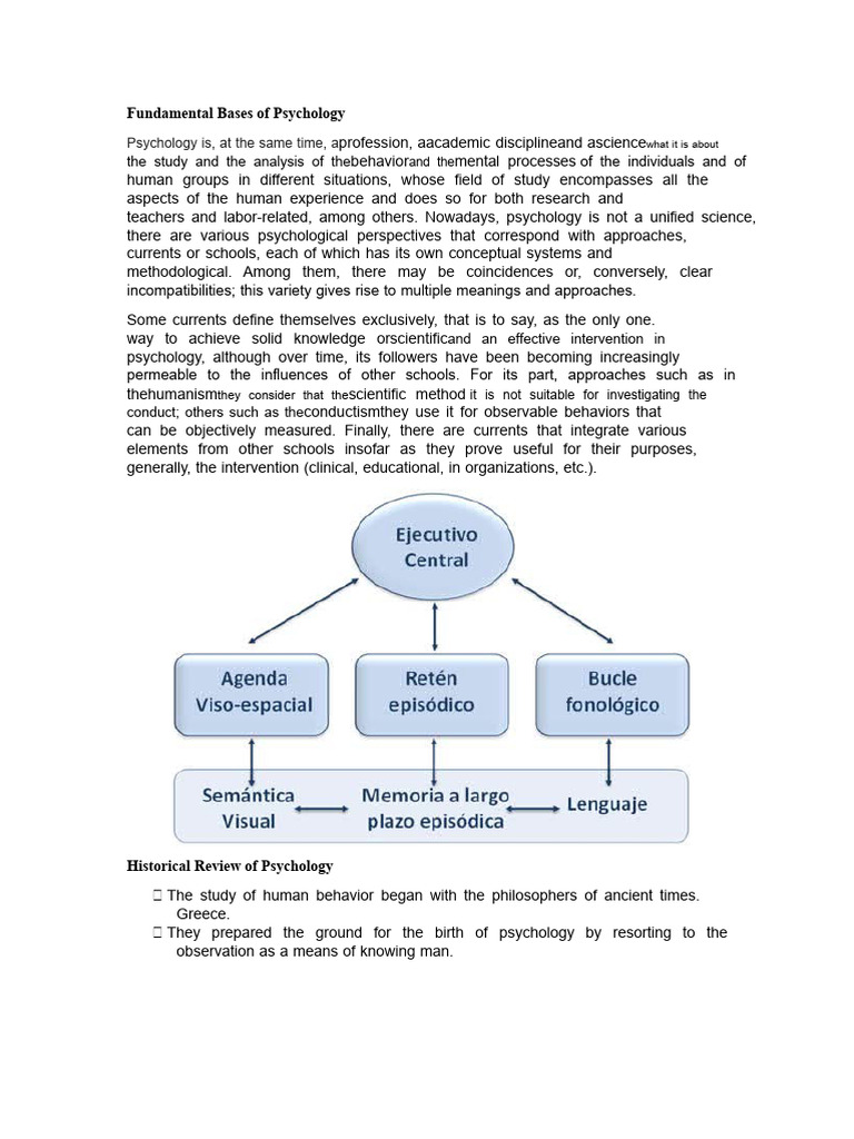 Overview of Psychology's Foundations | PDF | Psychology | Mind