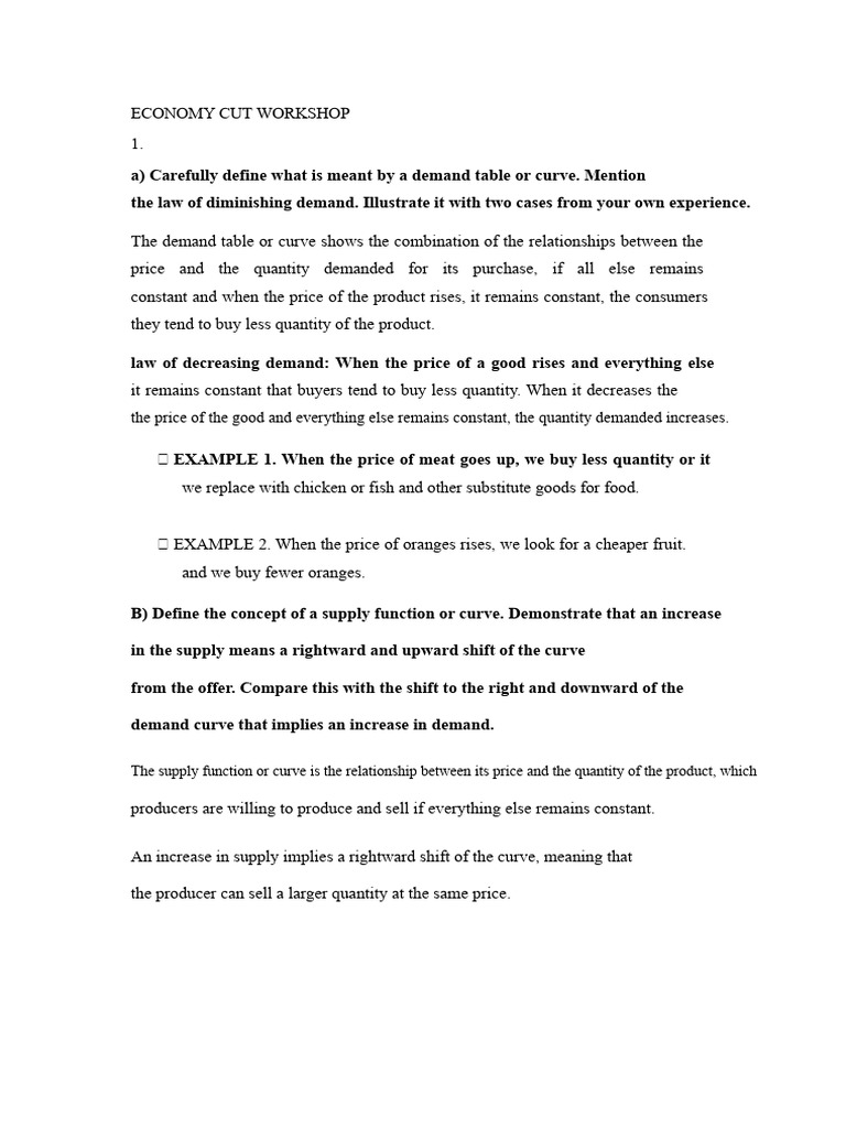 Economy | PDF | Demand | Supply And Demand