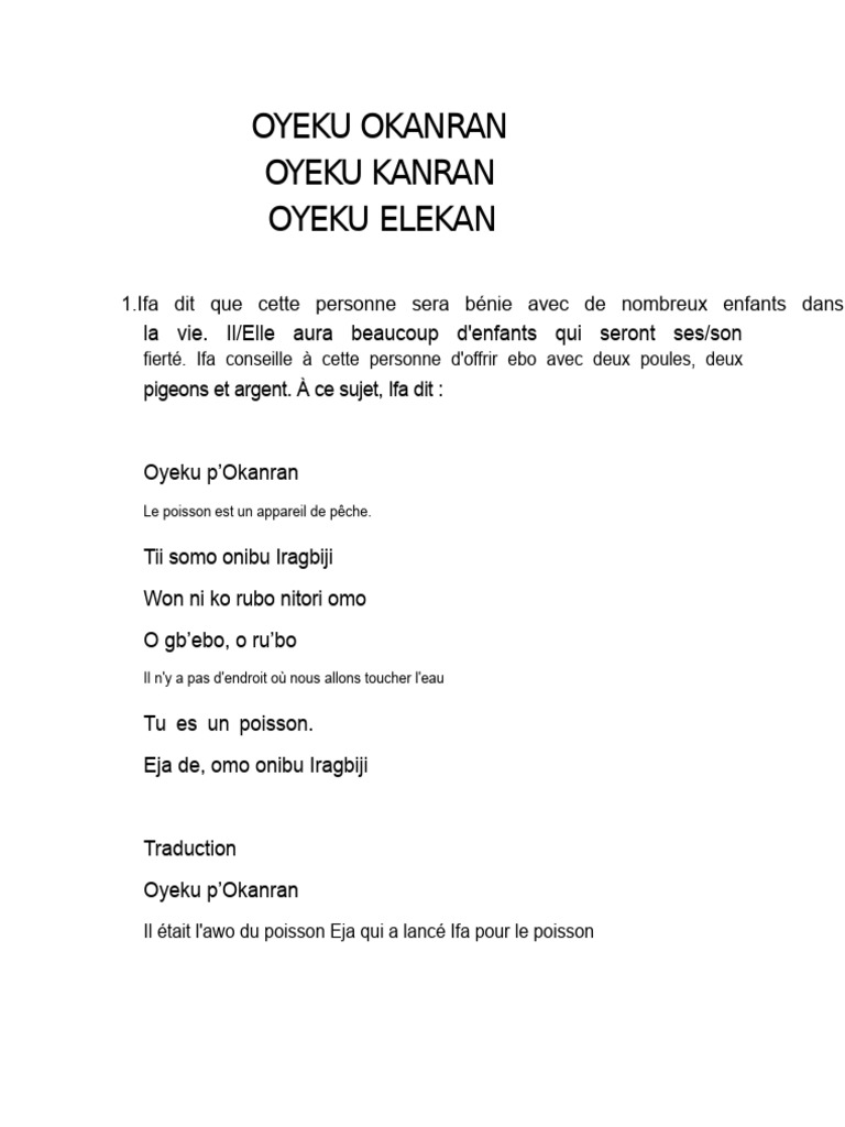 2-8 Oyekun Okanran 1 | PDF
