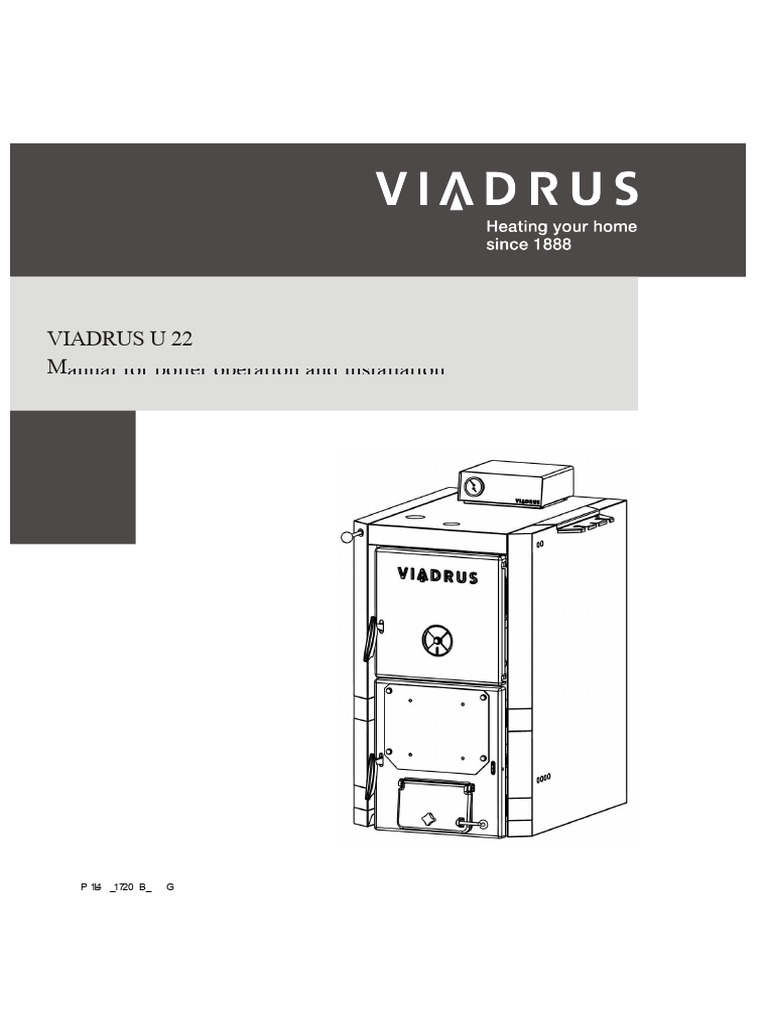 Manuel d'utilisation chaudière VIADRUS U 22 | PDF | Chaudière | Écrou