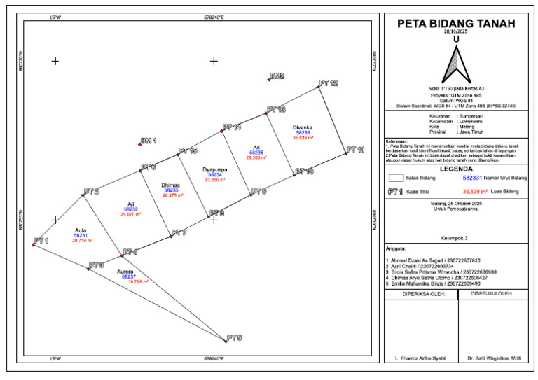 Peta Bidang Tanah | PDF