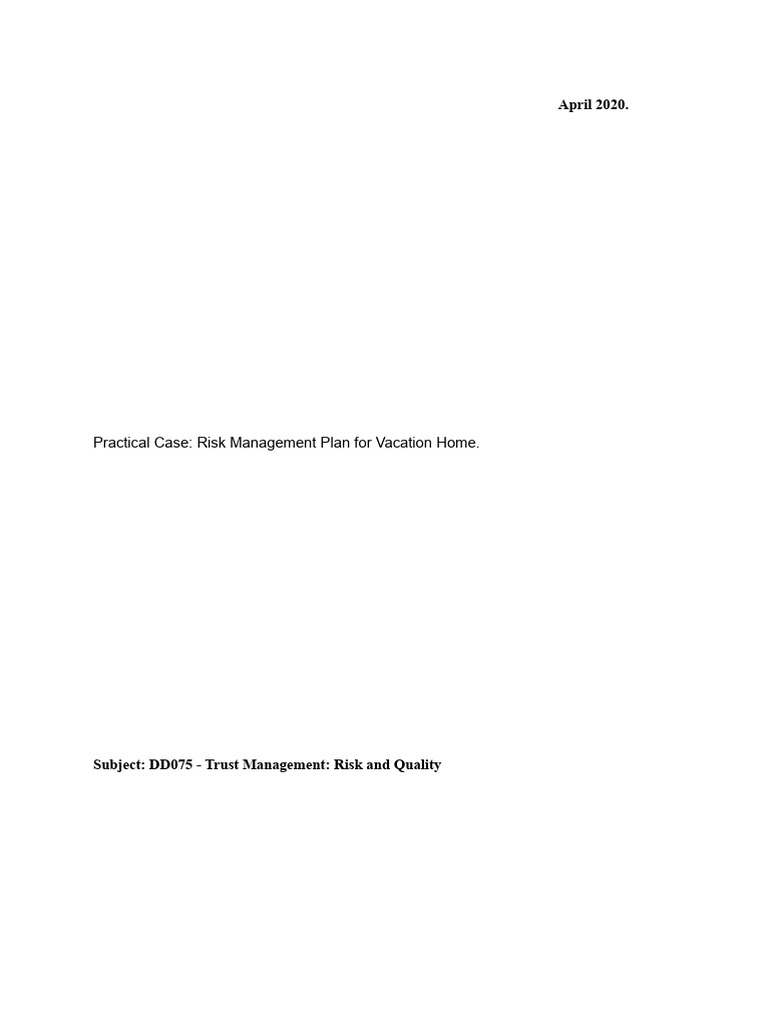 DD075 - MANAGEMENT OF TRUST, RISK, AND QUALITY - Axis | PDF | Risk ...