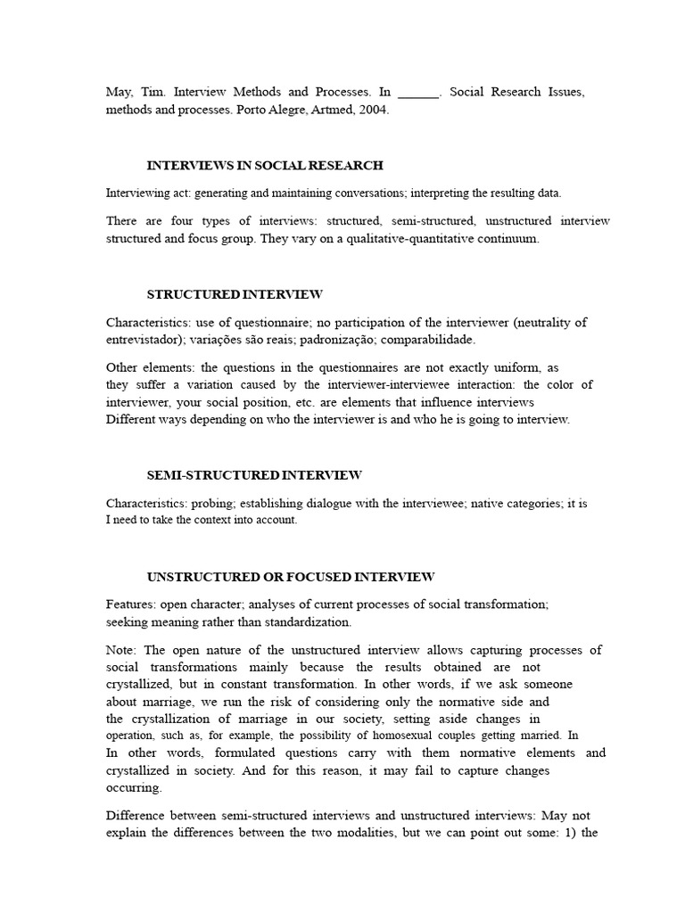 Interview Preparation Techniques Pdf Download Reference: May Tim Interview Methods And Processes In